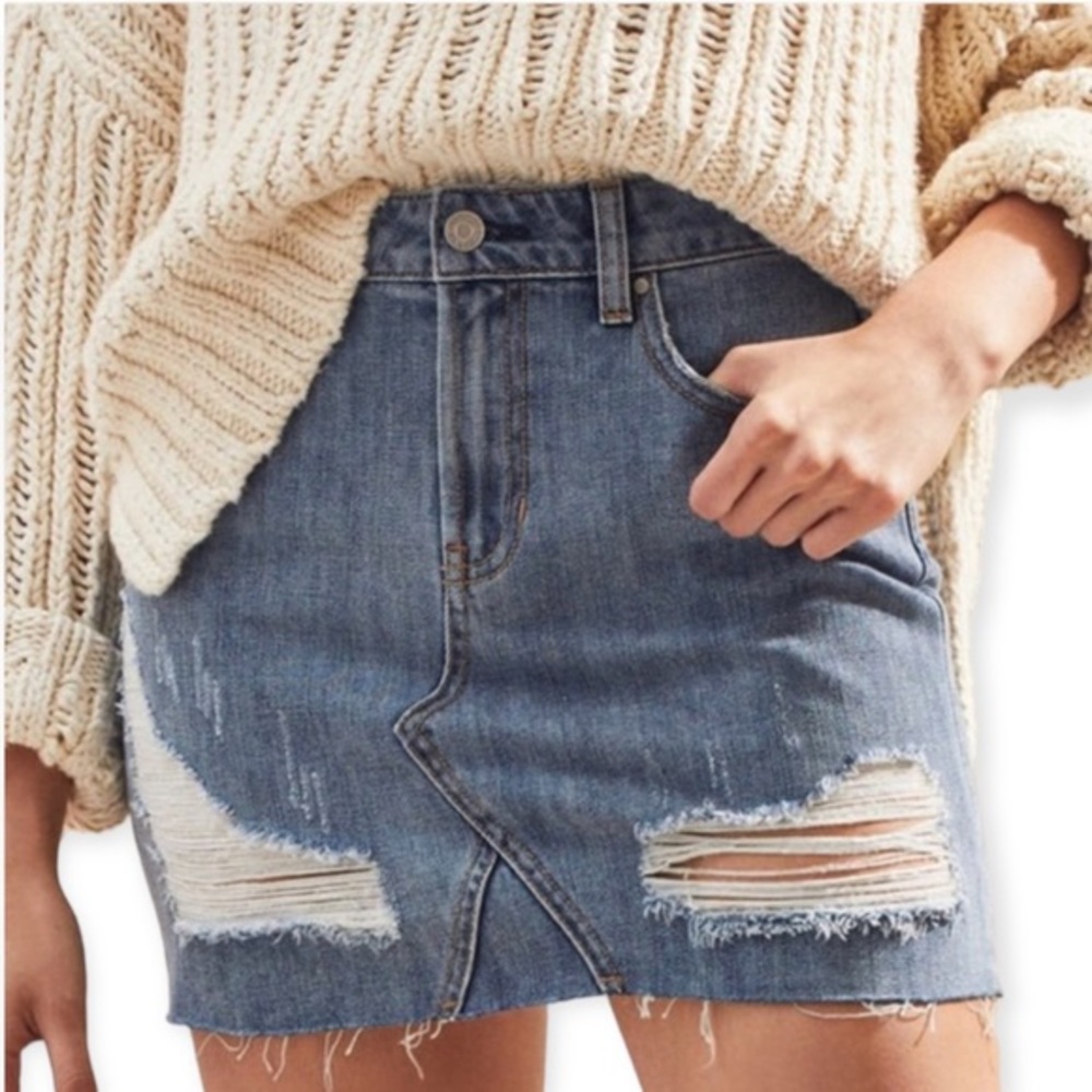 PacSun🦎Vintage Pocket Mini Denim Skirt🌵Sz 25
